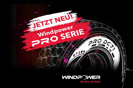 The Windpower PRO series - innovative truck tyre technology for professional use